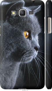 

Чехол на Samsung Galaxy Grand Prime G530H Красивый кот "3038c-74-48377", Черный