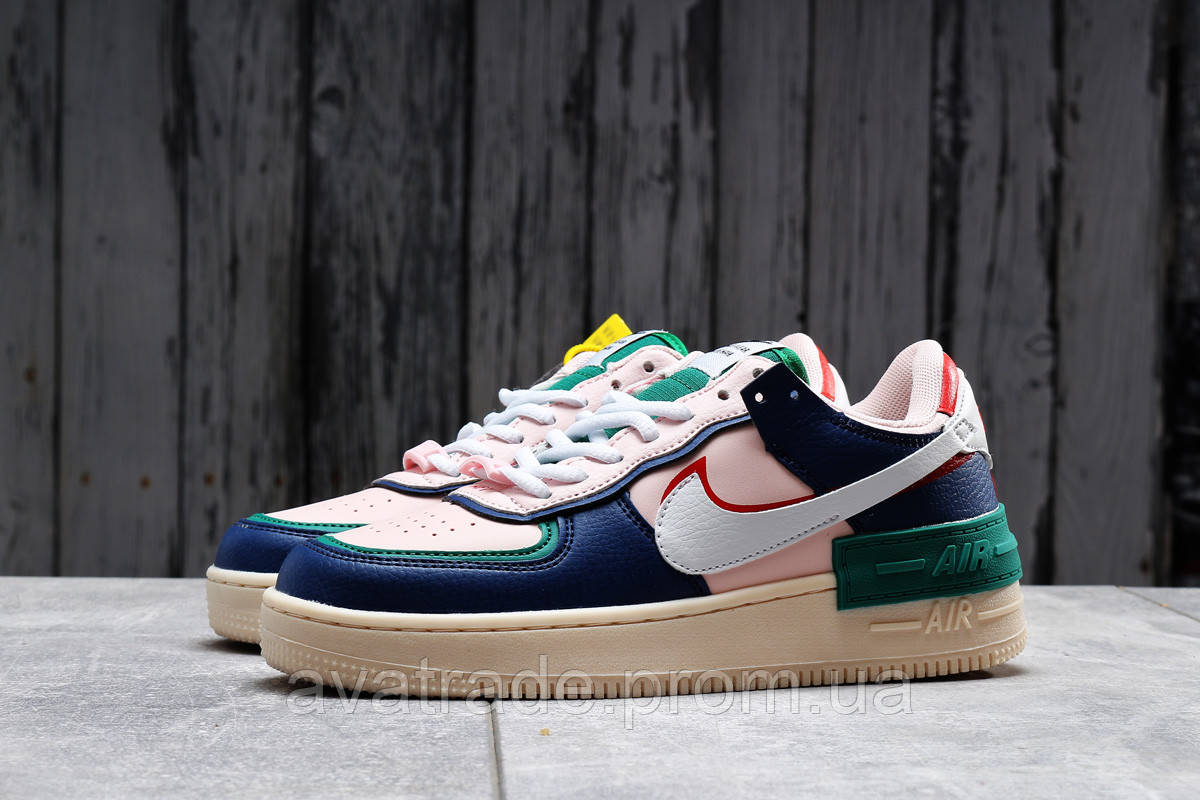 

Кроссовки женские 20021, Nike Air Force 1, розовые, [ 36 37 ] р. 36-22,5см. 37, Розовый