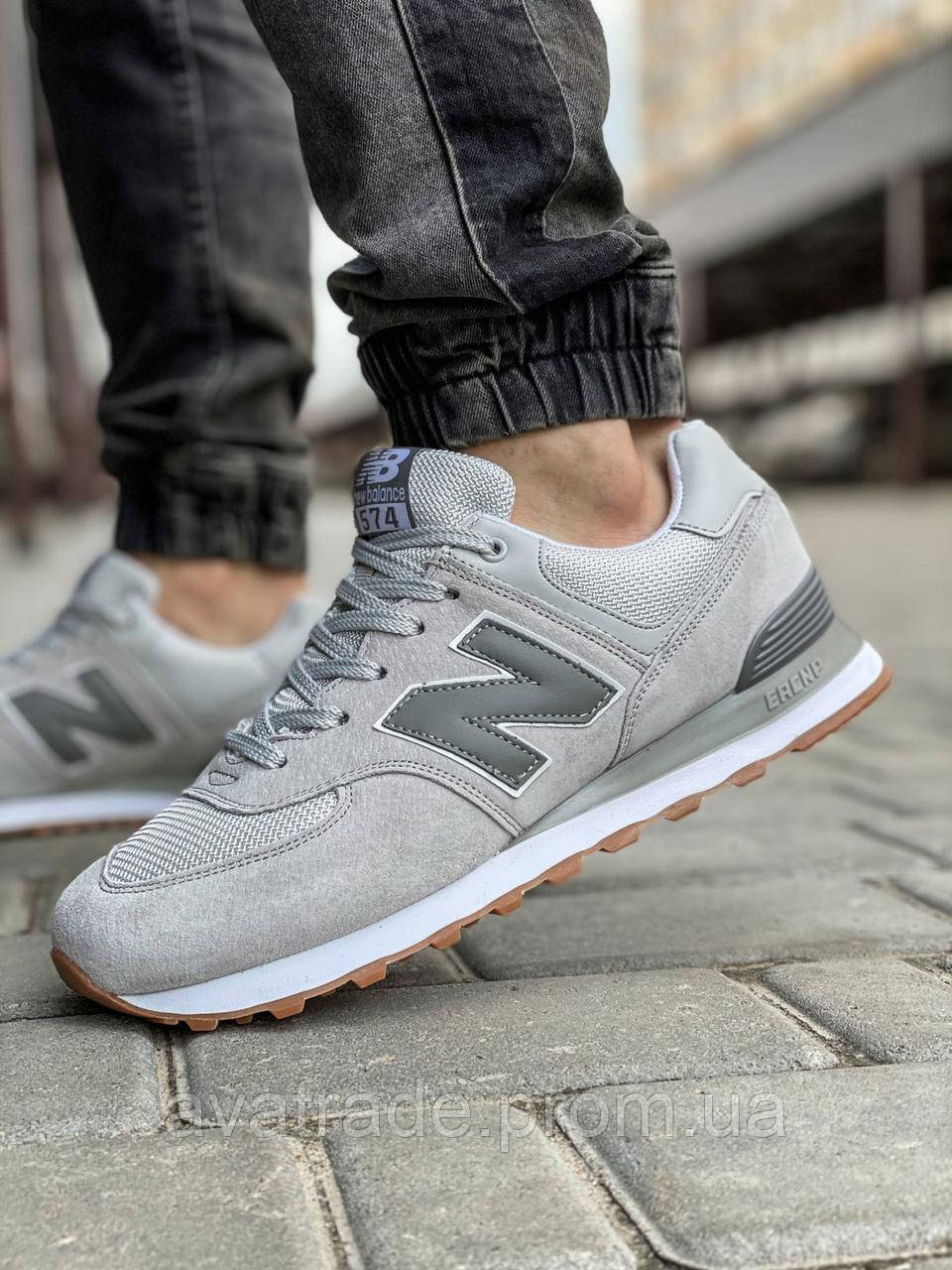 

Кроссовки мужские 18030, New Balance 574, серые, [ 43 44 45 46 ] р. 41-26,5см. 44, Серый