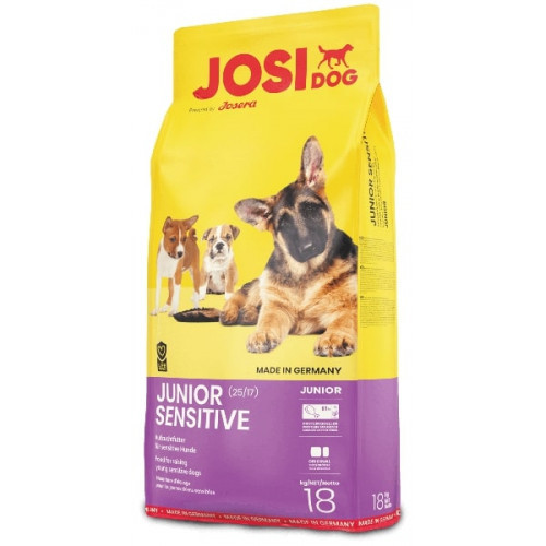 

Сухой корм Josera JosiDog Junior Sensitive для щенков с 8-й недели жизни с чувствительных пищеварением, 18 кг