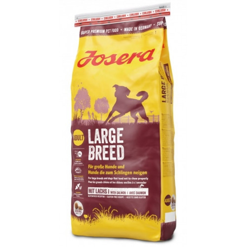 

Сухой корм Josera Adult Large Breed для взрослых собак крупных пород, с лососем, 15 кг