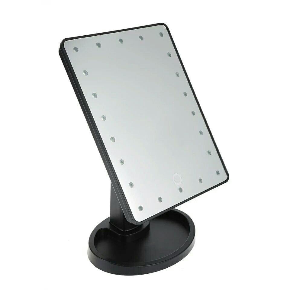 

Настольное зеркало для макияжа с LED подсветкой Magic Makeup Mirror Superstar Magnifying ZX-23 22 светодиода