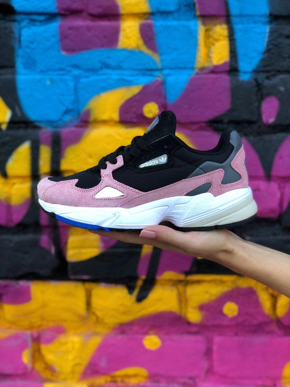 

Женские кроссовки Adidas Falcon Black Pink / Адидас Фалкон 38, Черный