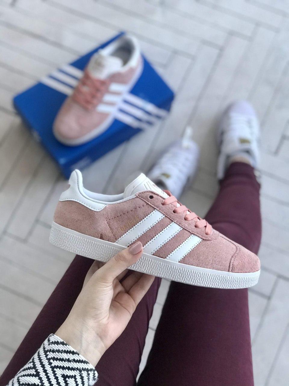 

Женские кроссовки Adidas Gazelle Pink / Адидас Газель Розовые 37, Розовый