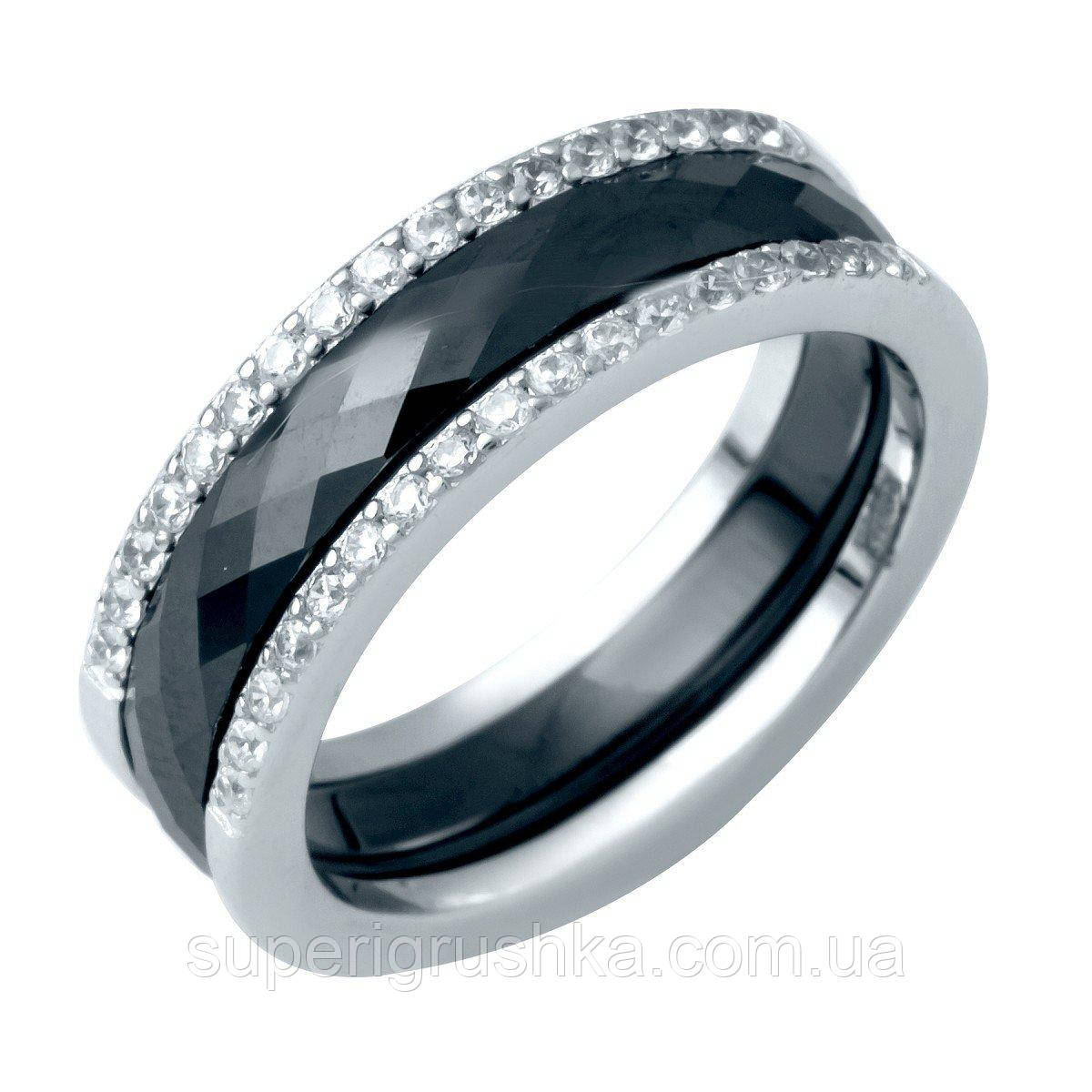 

Серебряное кольцо ShineSilver с керамикой (1214503) 19 размер 4.73, 17.5, 6