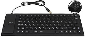 Гибка силиконовая клавиатура USB UKC X3 Black (6966)