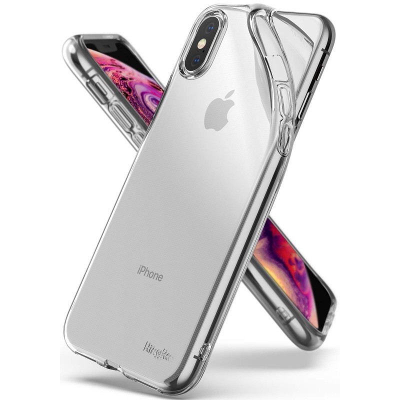 

Чехол Ringke Air для Apple iPhone X / XS (Clear) (Slot card case+Lanyard strap)