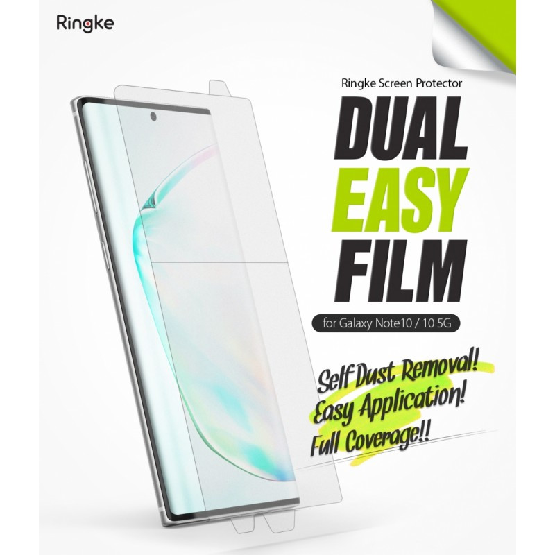 

Защитная пленка Ringke Dual Easy Film для телефона Samsung Galaxy Note 10 (SM-N970FZRDSEK) / 10 5G (RPS4621)