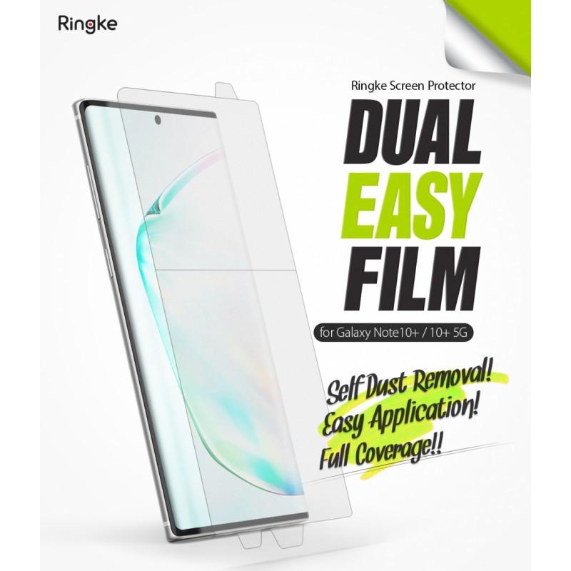 

Защитная пленка Ringke Dual Easy Film для телефона Samsung Galaxy Note 10 Plus (SM-N975FZKDSEK) / 10 Plus 5G