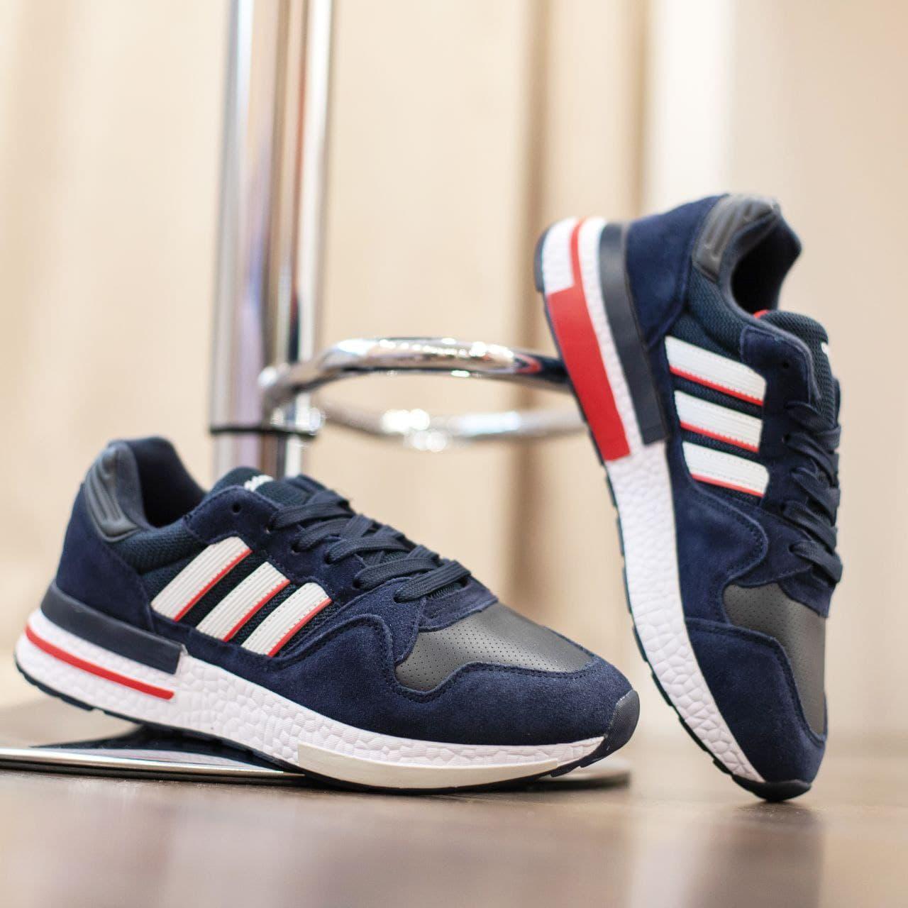 

Кроссовки Мужские Adidas ZX 500 Blue White / Адидас Зед Икс 500 Синие Белые, Разные цвета