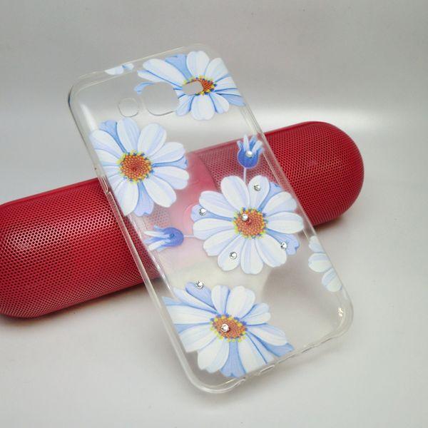 

Чехол для Samsung J500 / J5 (2015) силиконовый прозрачный Diamond Daisy Blue