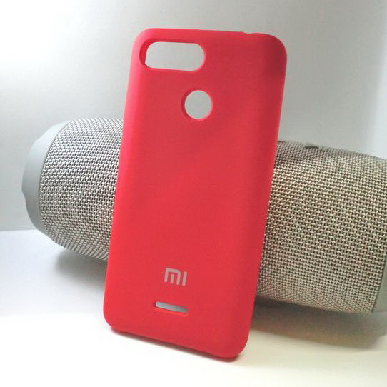 

Чехол для Xiaomi Redmi 6 силиконовый противоударный Silicone Cover Case красный