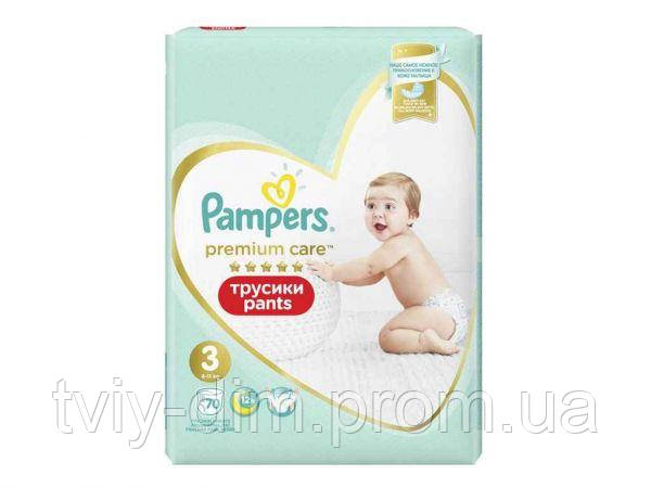 

Підгузки-трусики Premium Care Pants Midi 6-11 кг 70 штТМPampers (код 1228592)