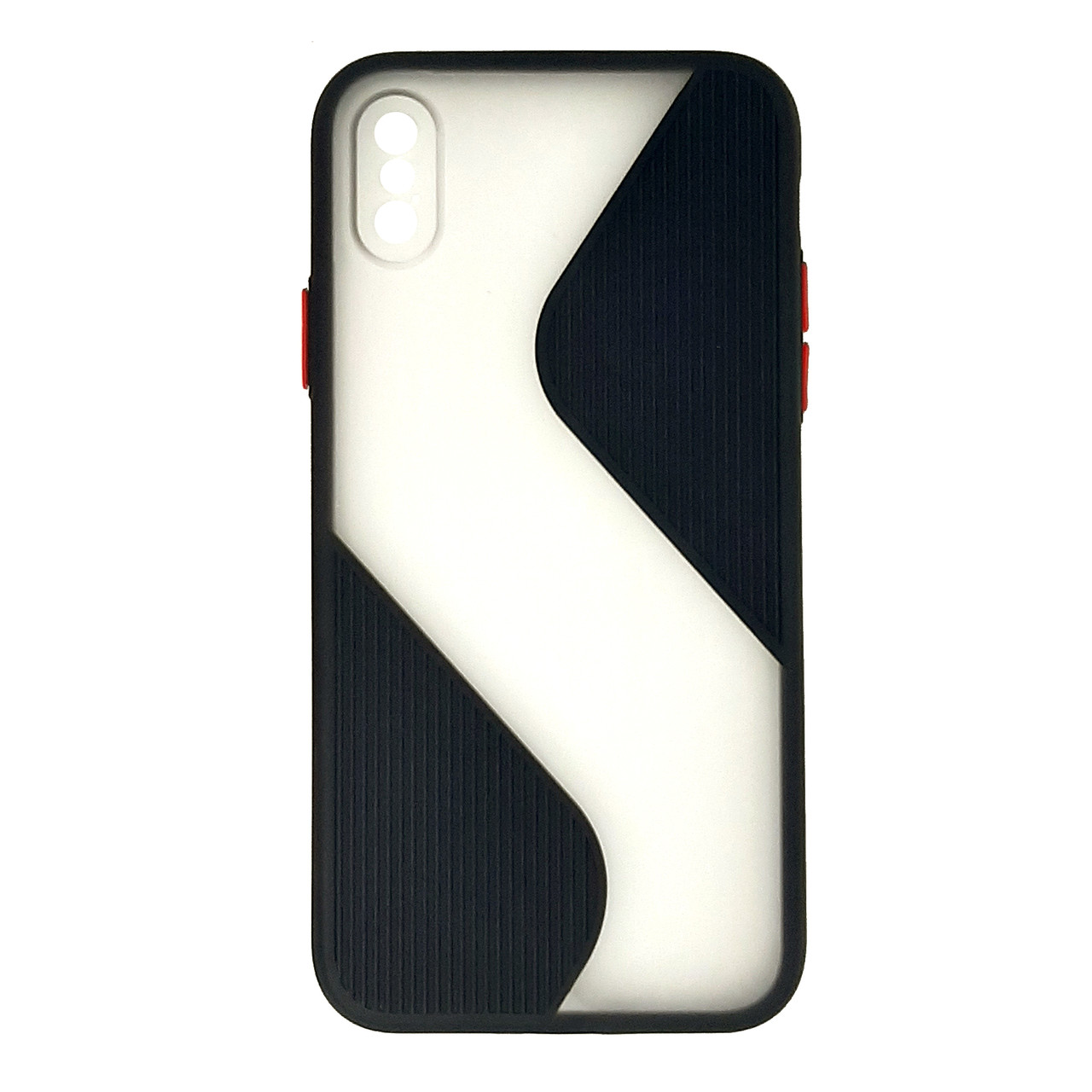 

Чехол для iPhone X / XS силиконовый противоударный Shadow Mate Case Wave чёрный