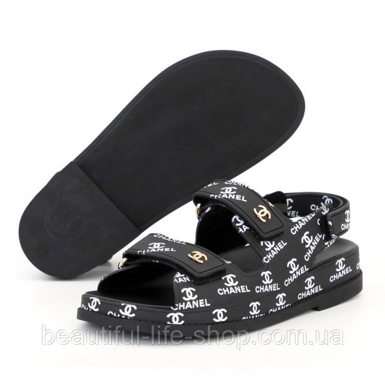 

Женские сандалии Chanel Dad Sandals, черный, Китай 41