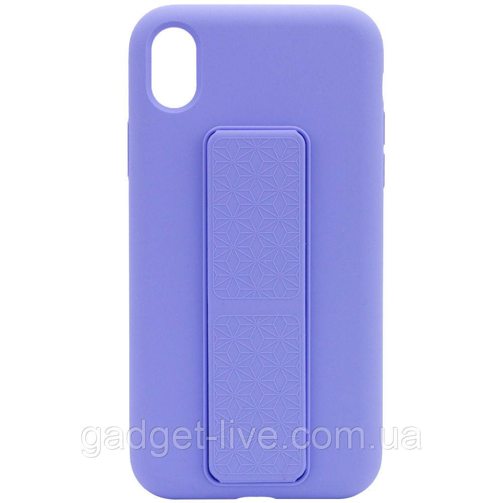 

Уценка Чехол Silicone Case Hand Holder для Apple iPhone XR (6.1"), Дефект упаковки / сиреневый / dasheen