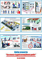 "Безпека гідроізоляційних робіт" (6 плакатів, ф. А3)