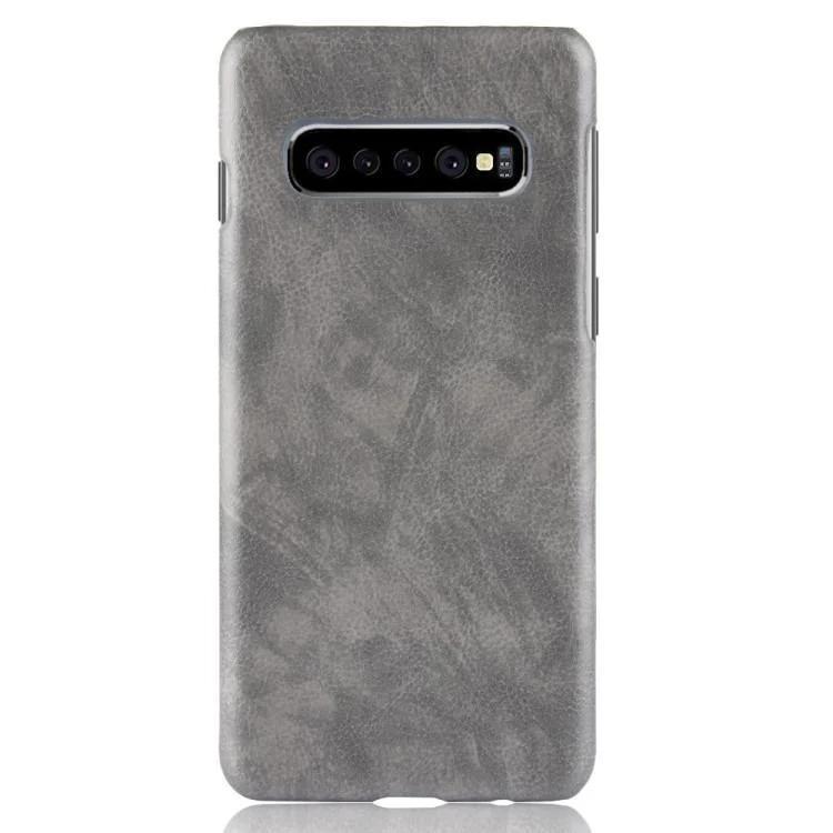 

Панель Litchi Texture для Samsung Galaxy S10 Gray, Grey