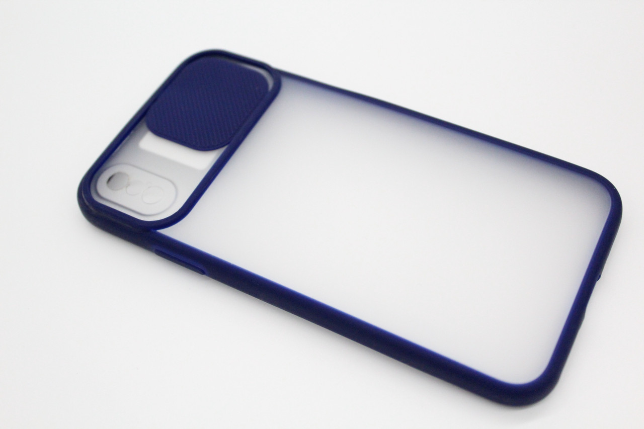 

Camera Protect Matte Case (PC+TPU) iPhone X/XS Dark Blue