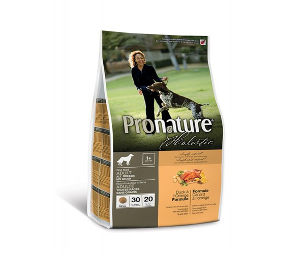 

Pronature Holistic (Пронатюр Холистик) Adult Duck&Orange с уткой и апельсином беззерновой для собак всех пород