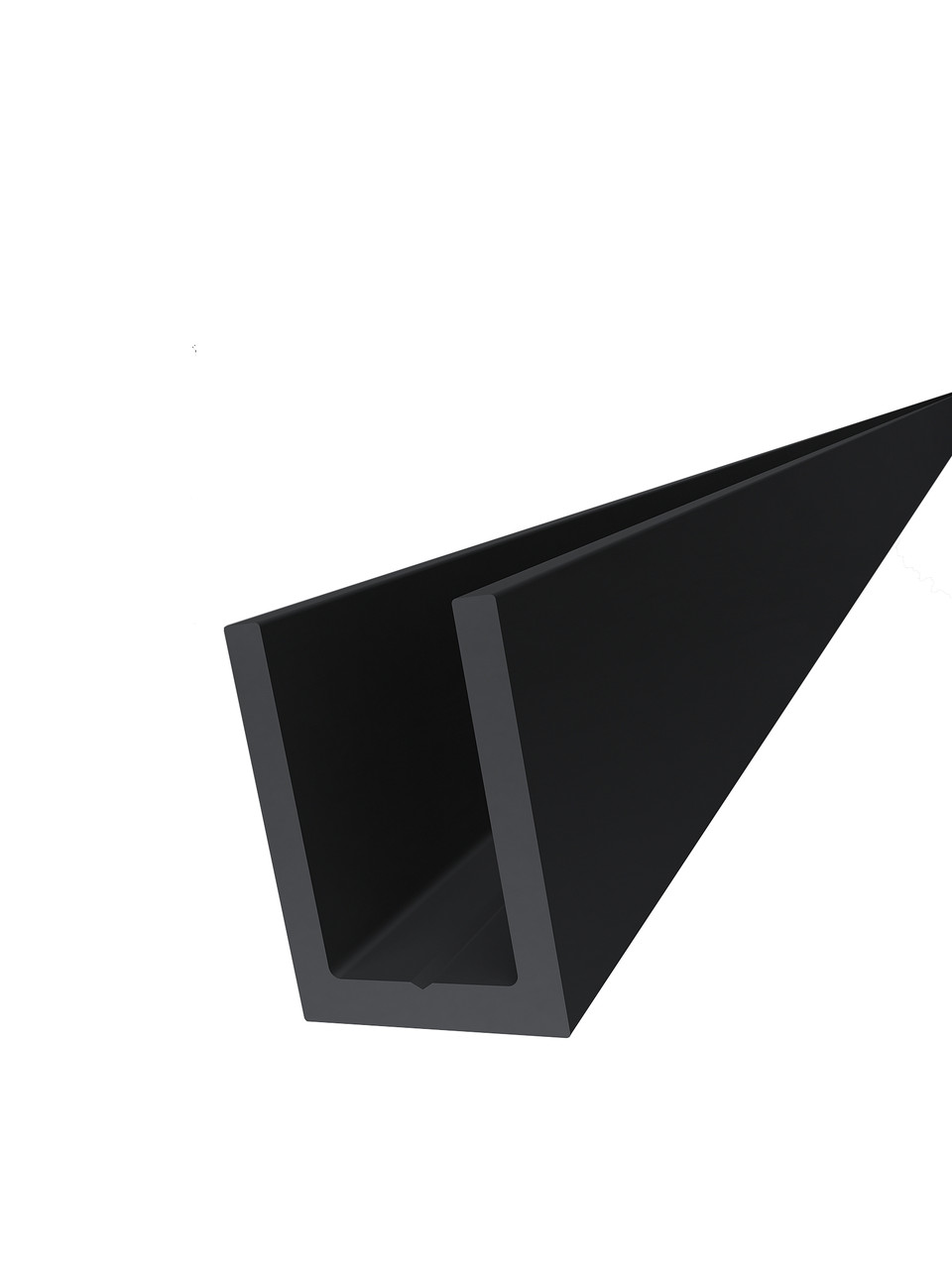 

KLC-19-02-21-L2200 Профиль из алюминия под стекло 8 мм, Black Mat