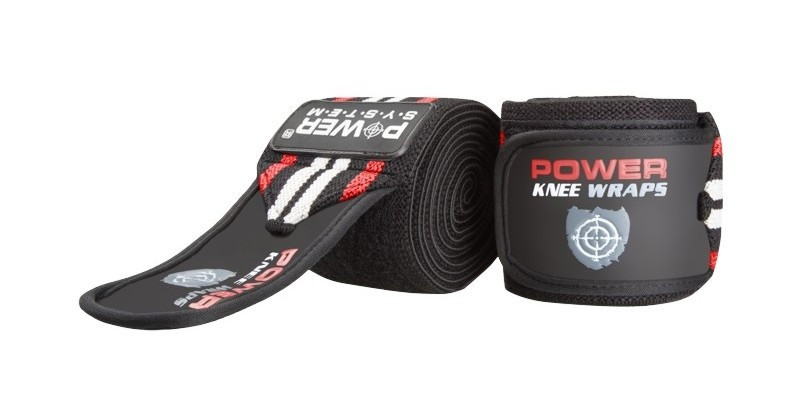 

Бинты на колени Power System Knee Wraps PS-3700 Black-Red