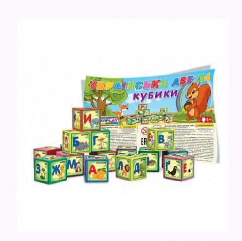 

Кубики "Азбука", 9 деталей, укр 1-063