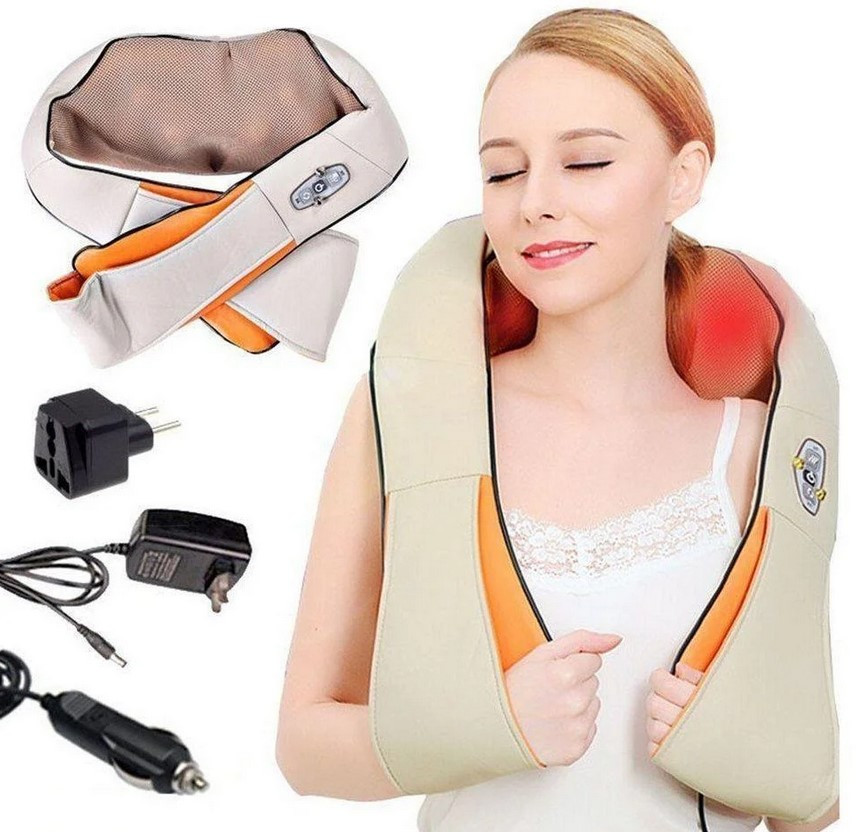 

Универсальный массажер Massager of Neck Kneading / Электрический массажер для шеи, плеч, спины и поясницы