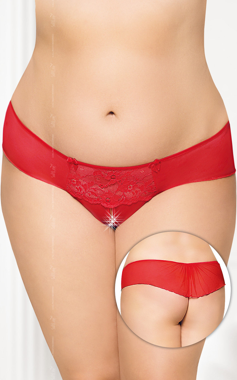 

Трусики SoftLine G-String 2433 Plus Size Красные XXL, Красный