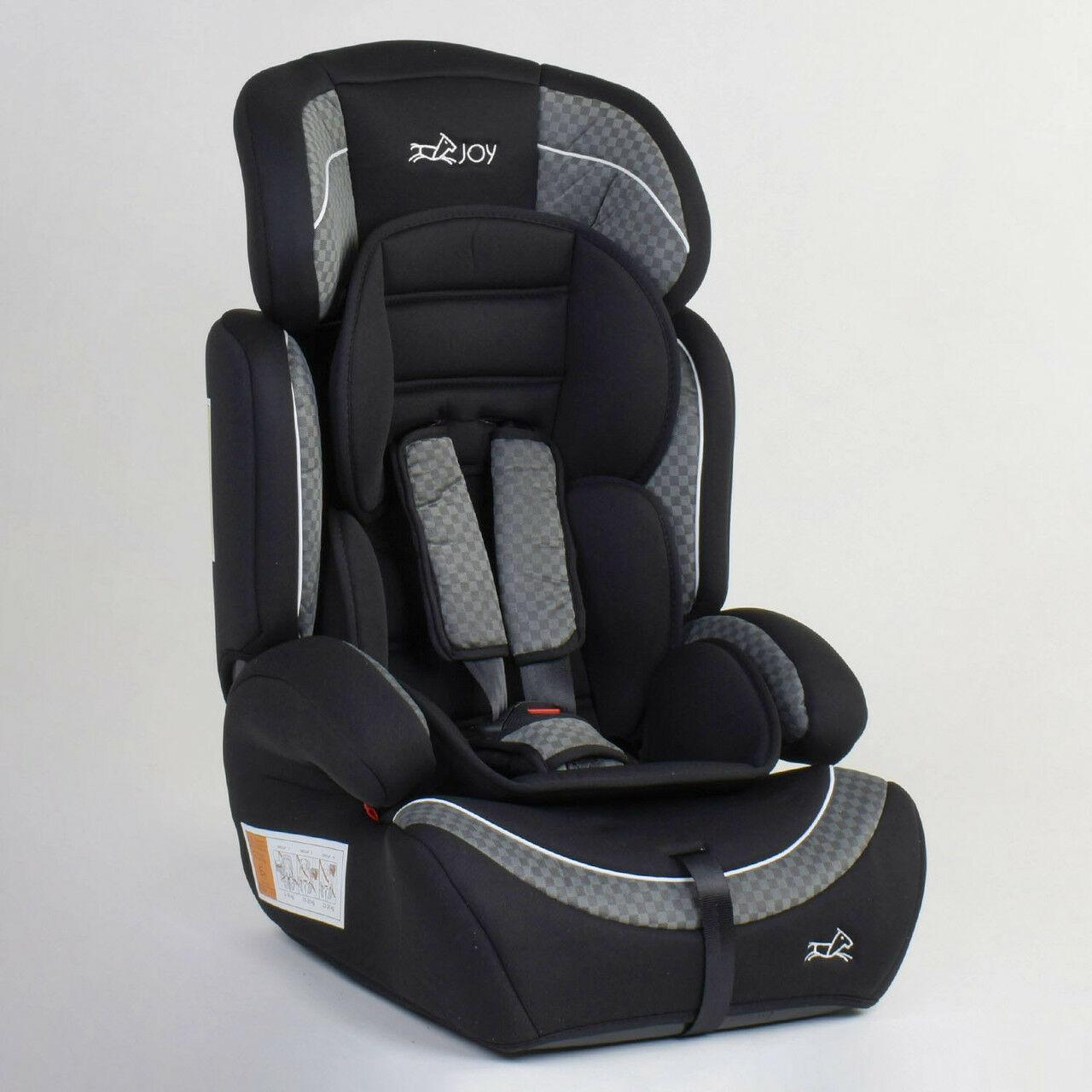 

Детское автокресло JOY 49779 Черный с серым, группа 1/2/3, от 9-36 кг