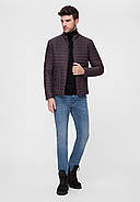 Мужская демисезонная утепленная стеганая куртка Victoria Bloom фиолетовая 56, фото 3