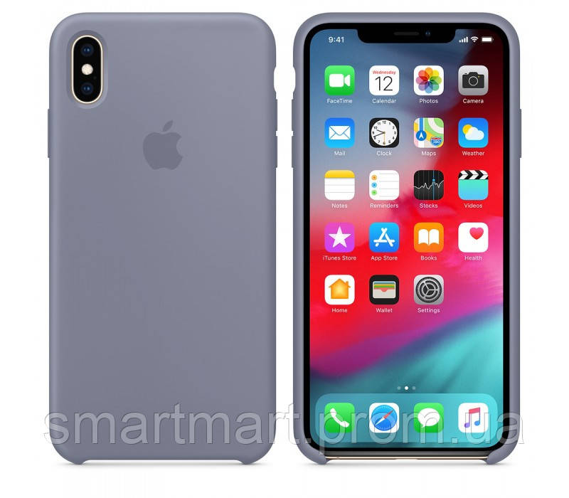 

Чехол Apple Silicone Case for iPhone Xs Max Lavender Gray 7233, КОД: 136162, Violet