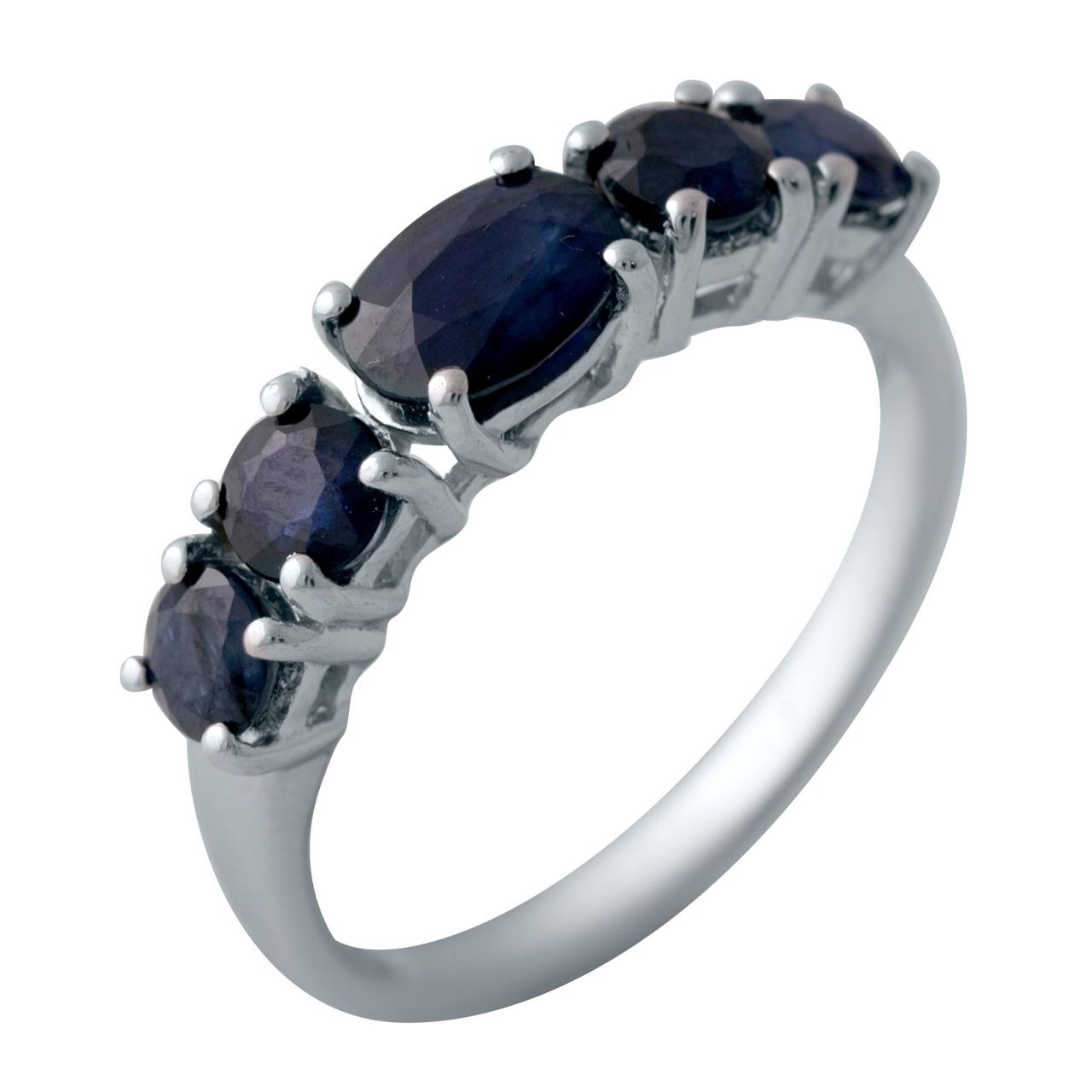 

Серебряное кольцо SoffitShop с натуральным сапфиром 2.3ct (2021810) 18 размер