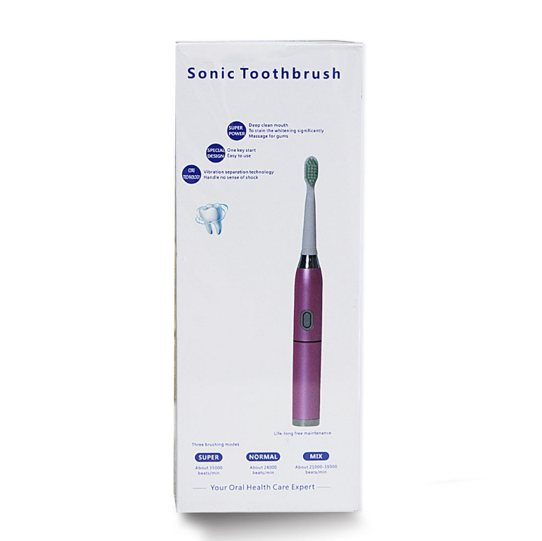 

Электрическая зубная щетка Sonic Toothbrush expert 3 режима чистки Фиолетовая