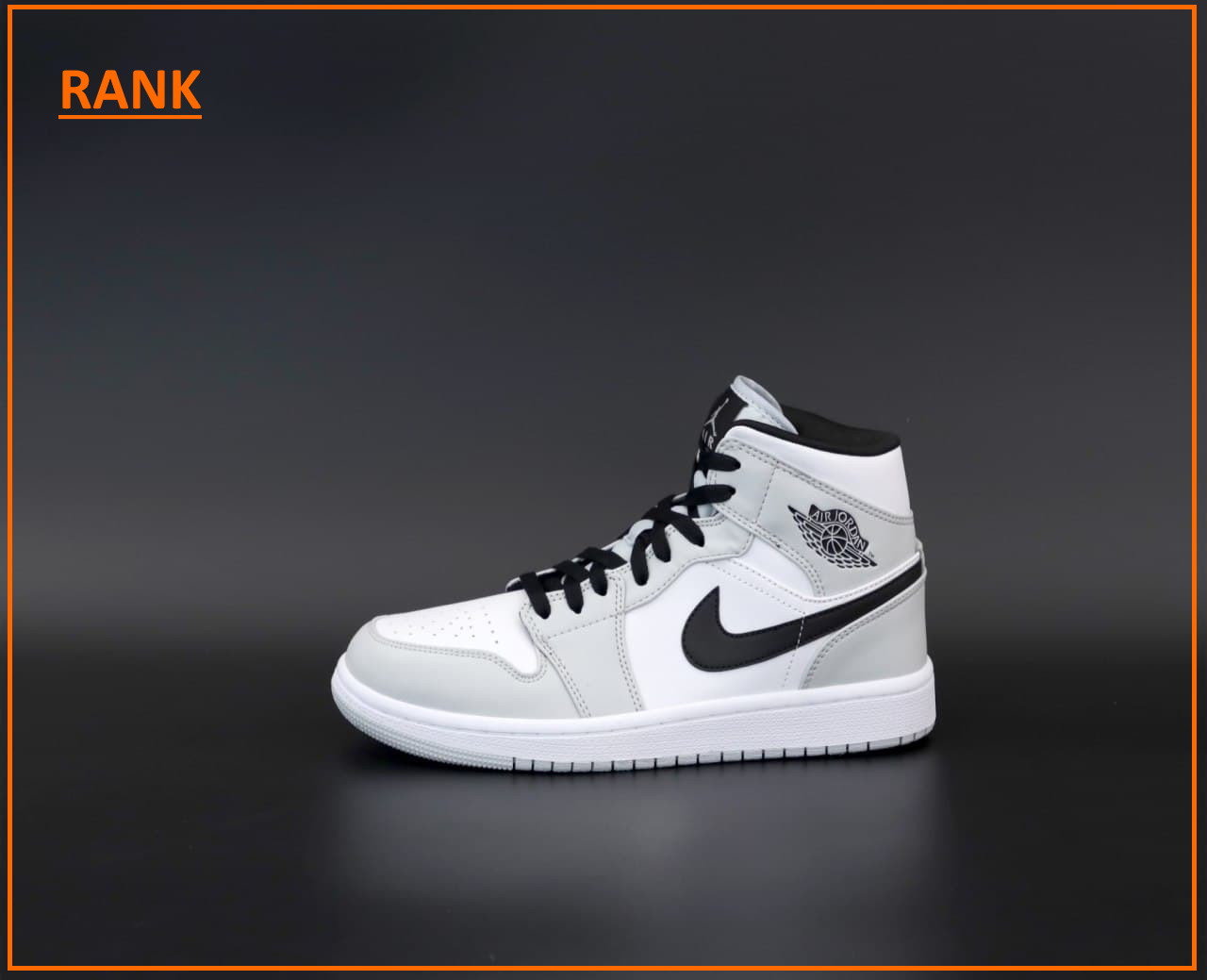 

Кроссовки женские Nike Air Jordan 1 Retro White Grey в стиле Найк Аир Джордан 1 Ретро белые серые 43, Черно-белый