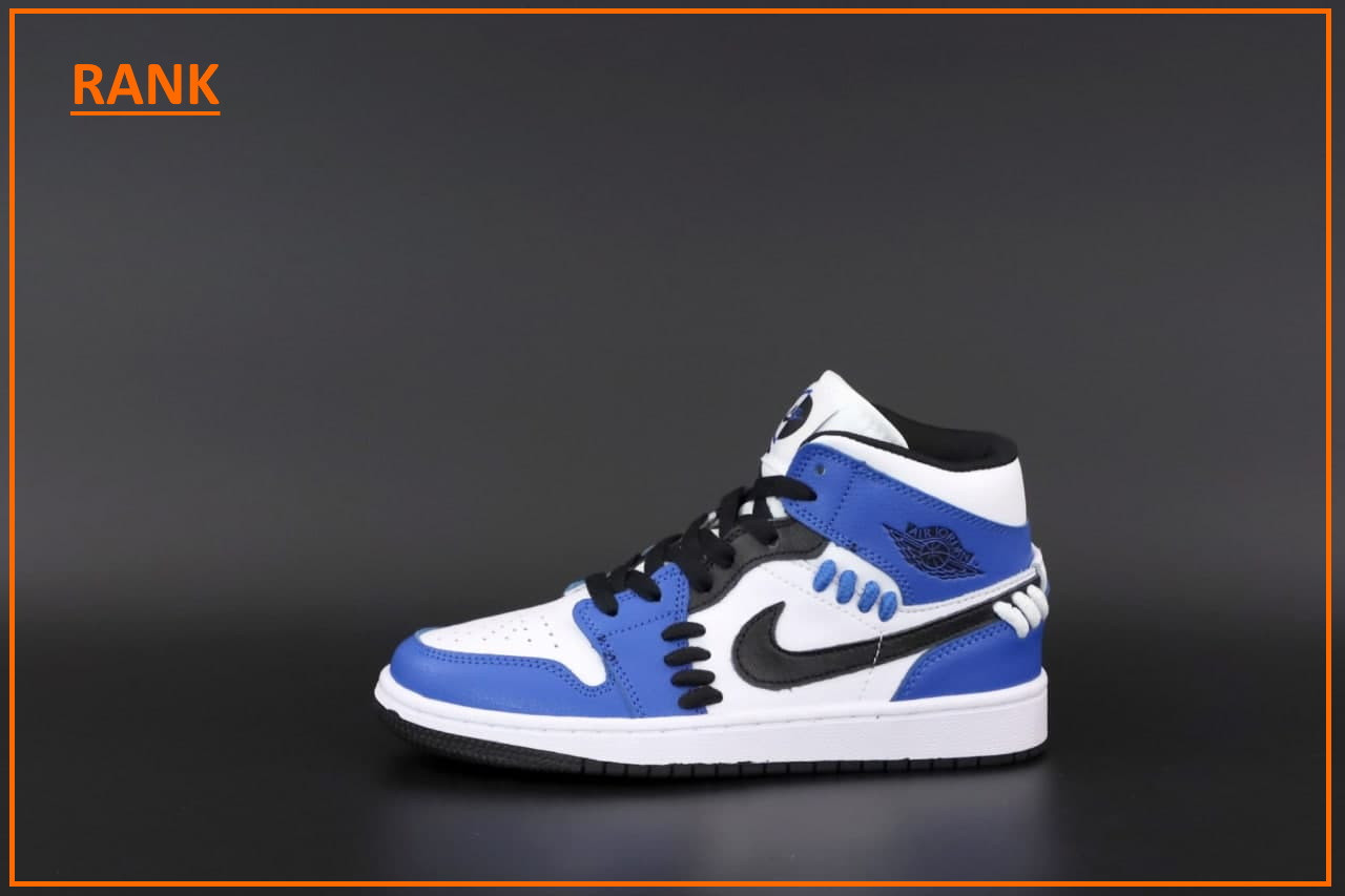 

Кроссовки женские Nike Air Jordan 1 Retro High Blue White в стиле Найк Аир Джордан 1 Ретро белые голубые синие 37, Синий