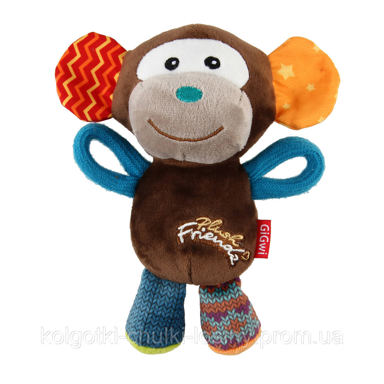 

Игрушка для Собак Gigwi Plush Friendz Обезьянка с пищалкой 16 х 8 х 8 см