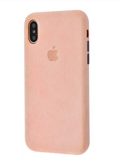 

Чехол Grand Alcantara 360 Protect для iPhone Xs Max Pink Sand, КОД: 1315698