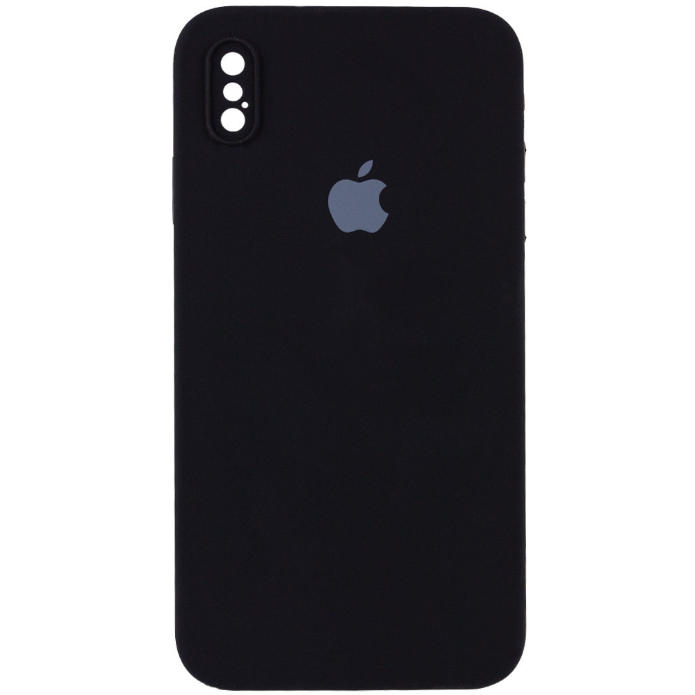 

Чехол Silicone Case Square Full Camera Protective (AA) для Apple iPhone XS (5.8"), Черный / black