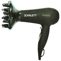 Фен для волос SCARLETT SC-1072 с насадкой-диффузором и двумя режимами мощности