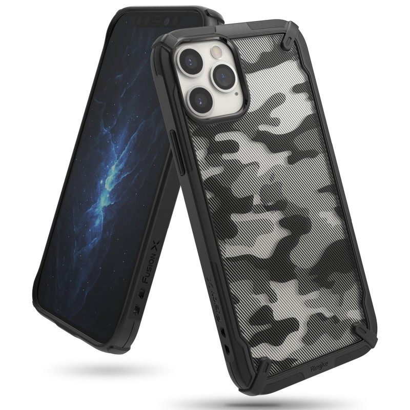 

Чехол Ringke Fusion X для Apple iPhone 12/12 Pro Camo BLACK (RCA4790)