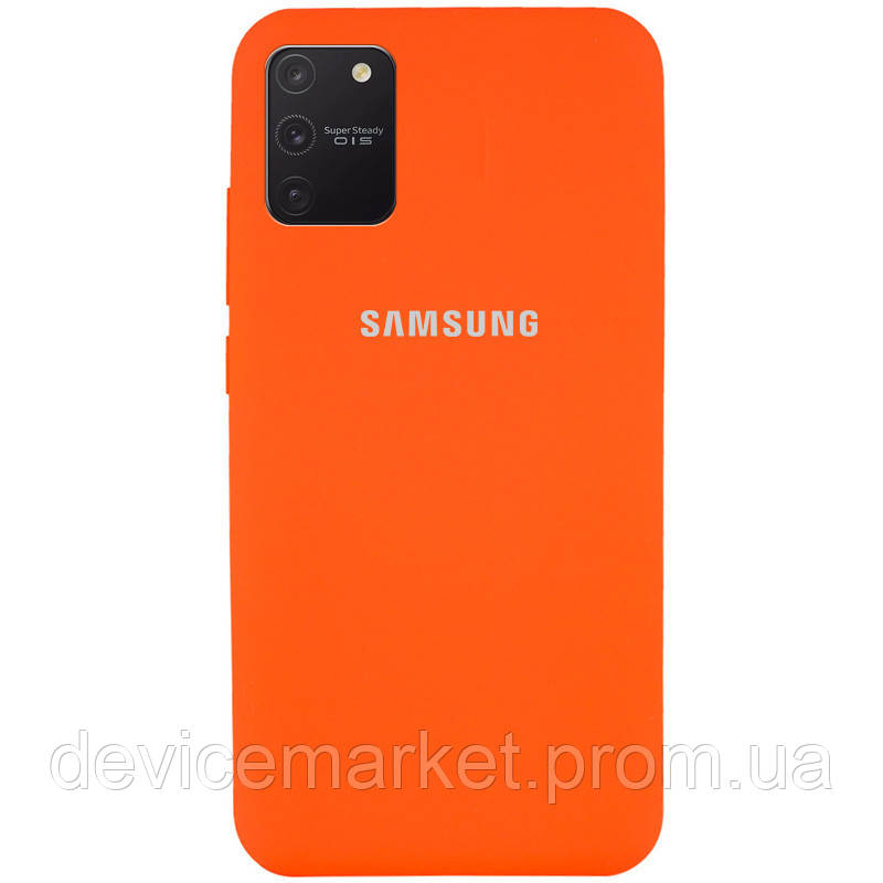 

Чехол Silicone Cover Full Protective для Samsung Galaxy S10 Lite Оранжевый / Orange