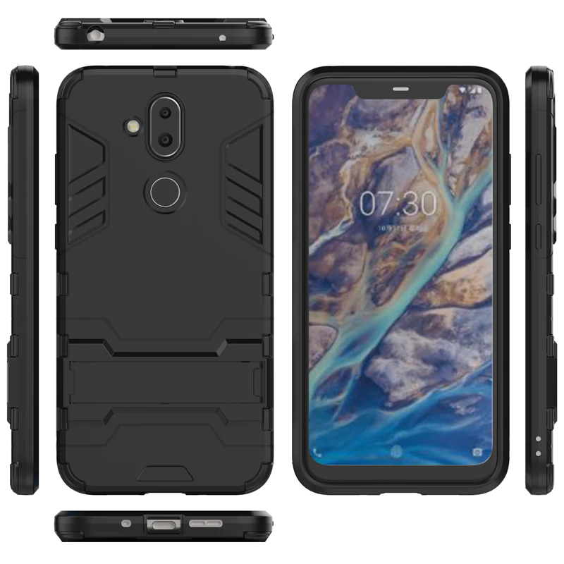 

Чехол MiaMI Armor Case for Nokia 8.1 (X7) Black, Черный