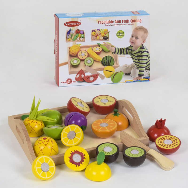 

Деревянная игра Продукты на липучках (С 39280)