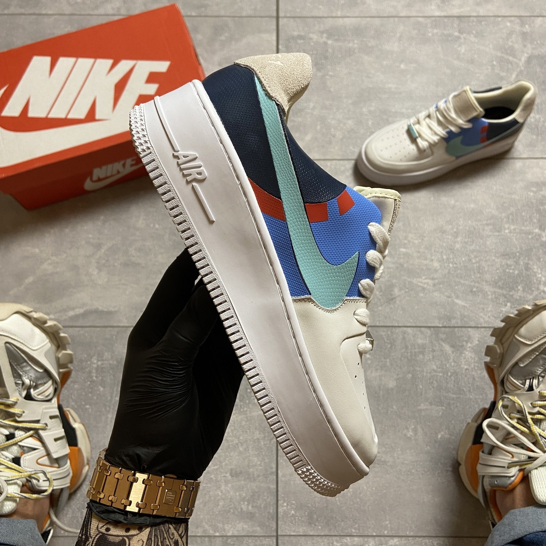 

Nike Air Force 1 Low White Blue (Белый Синий)