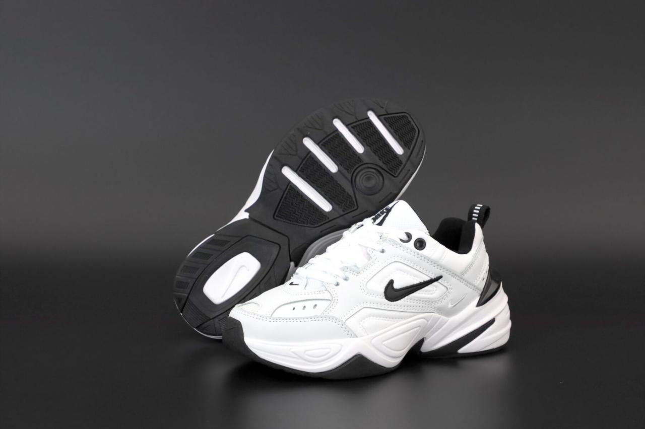 

Кроссовки Nike M2K Tekno Black White (Кроссовки Найк М2К Текно белые мужские и женские размеры 36-45), Белый