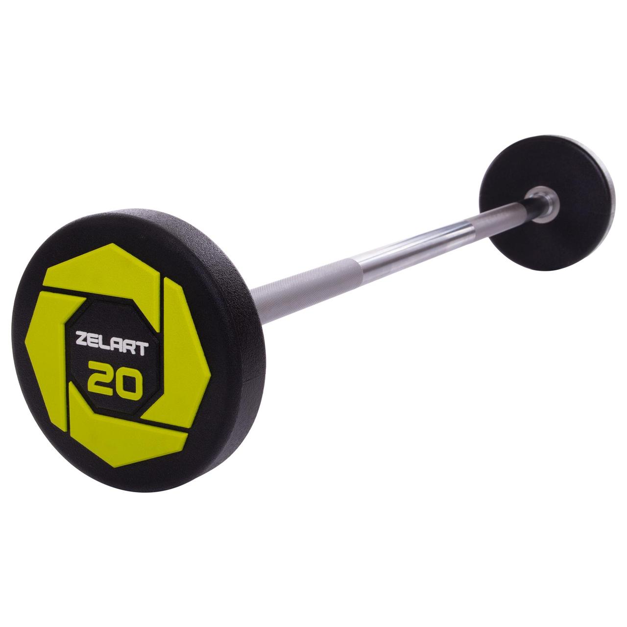 

Штанга фиксированная прямая полиуретановая Urethane Barbell 20кг MODERN TA-2689-20 (гриф l-см)