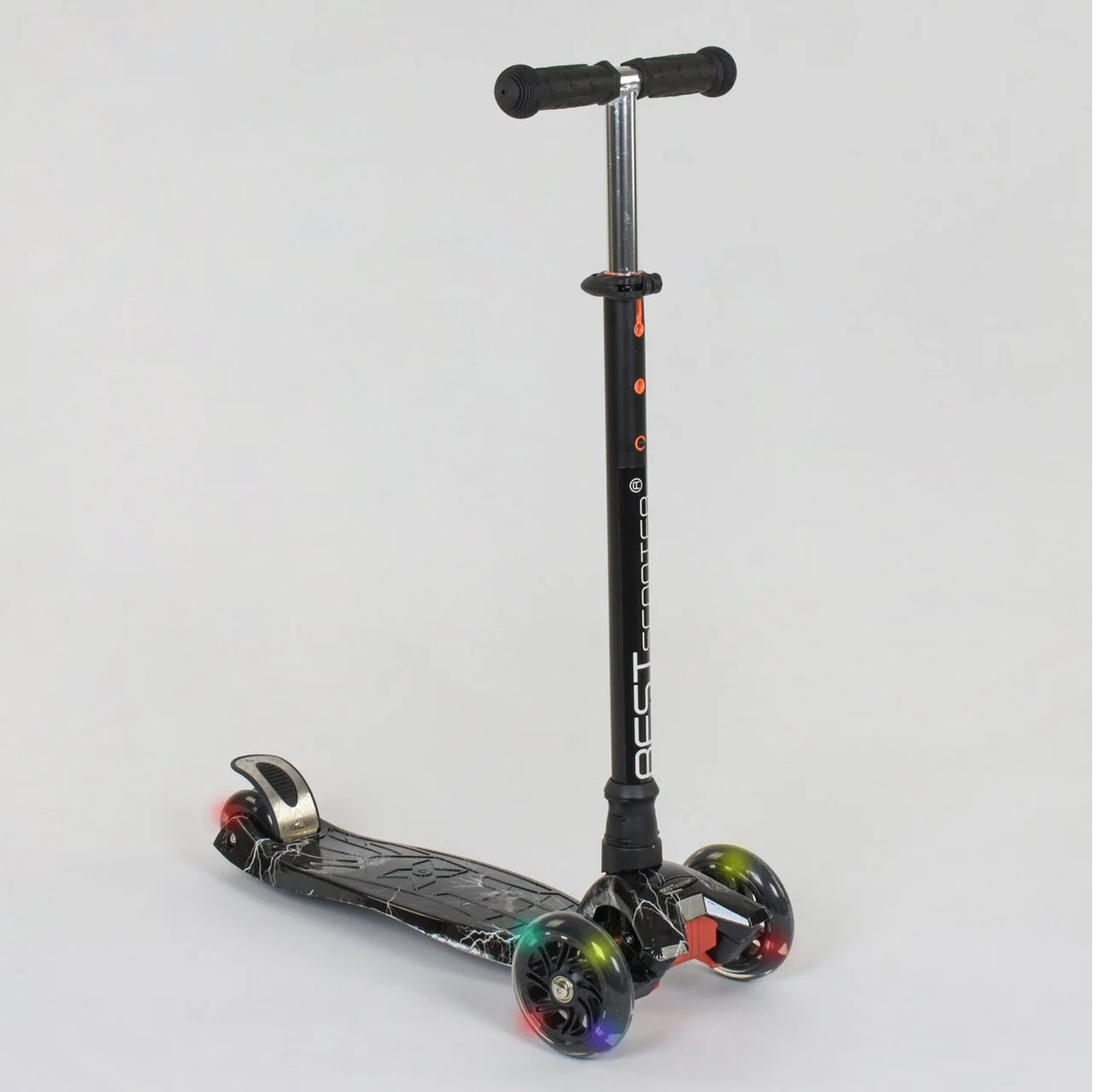 

Детский трехколесный самокат со светящимися колесами Best Scooter Maxi
