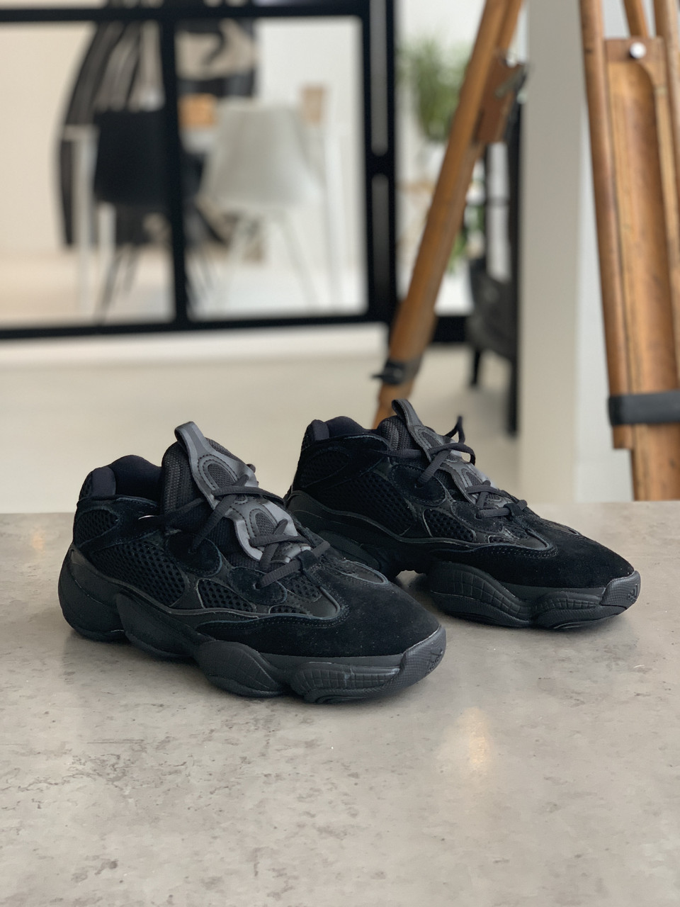 

Мужские Кроссовки Adidas Yeezy 500 Utility Black Адидас Изи 500 Чёрные [ 44,45] реплика (PD-1) 45