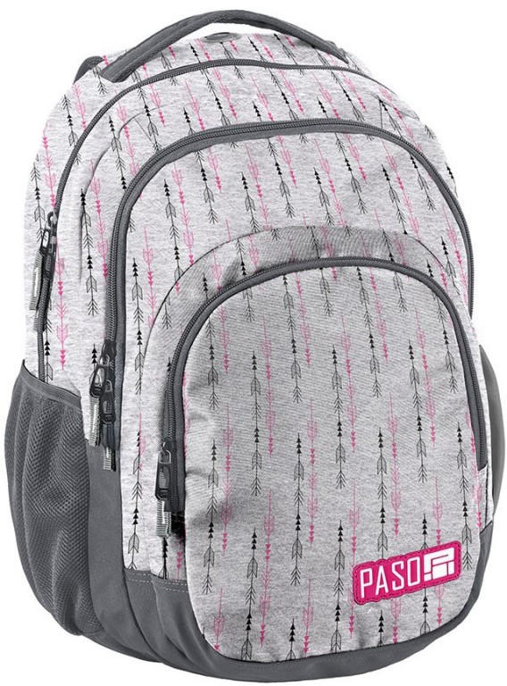 

Рюкзак Paso на два отделения Серый (18-2706SN)